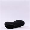 Miss Elastic Platform Wedge Ankle Boot - Black Stretch